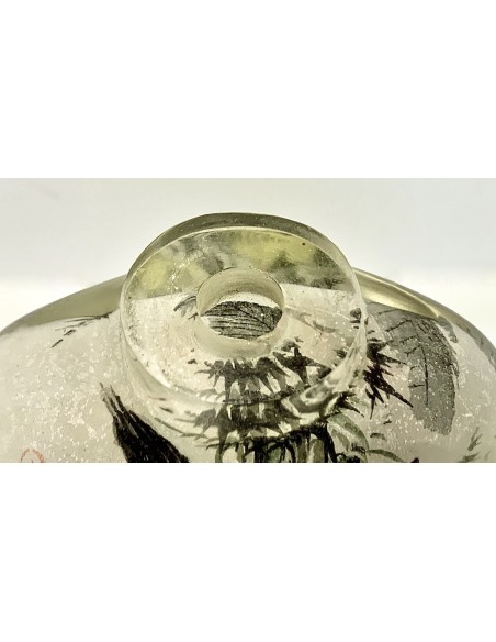 Snuff bottle de cristal pintado