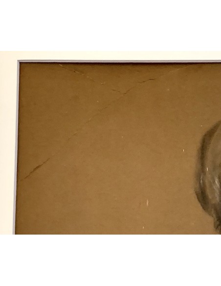 “Pastora”, dibujo al carboncillo  del siglo XIX