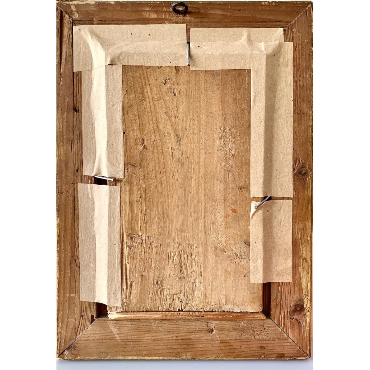 “Palomas”, óleo sobre tabla de finales del siglo XIX 