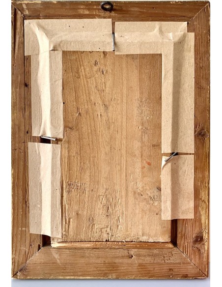 “Palomas”, óleo sobre tabla de finales del siglo XIX 