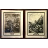 Pair of etching prints from 19th