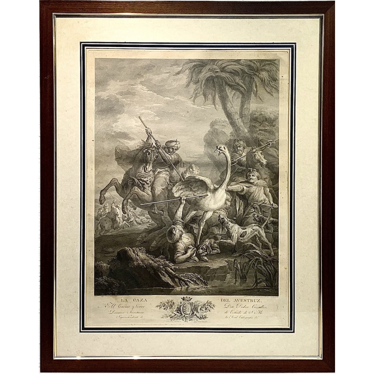 Pareja de grabados del siglo XIX