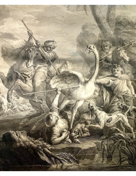 Pareja de grabados del siglo XIX