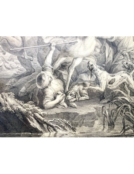 Pareja de grabados del siglo XIX