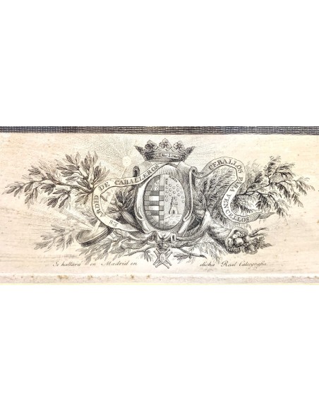 Pareja de grabados del siglo XIX