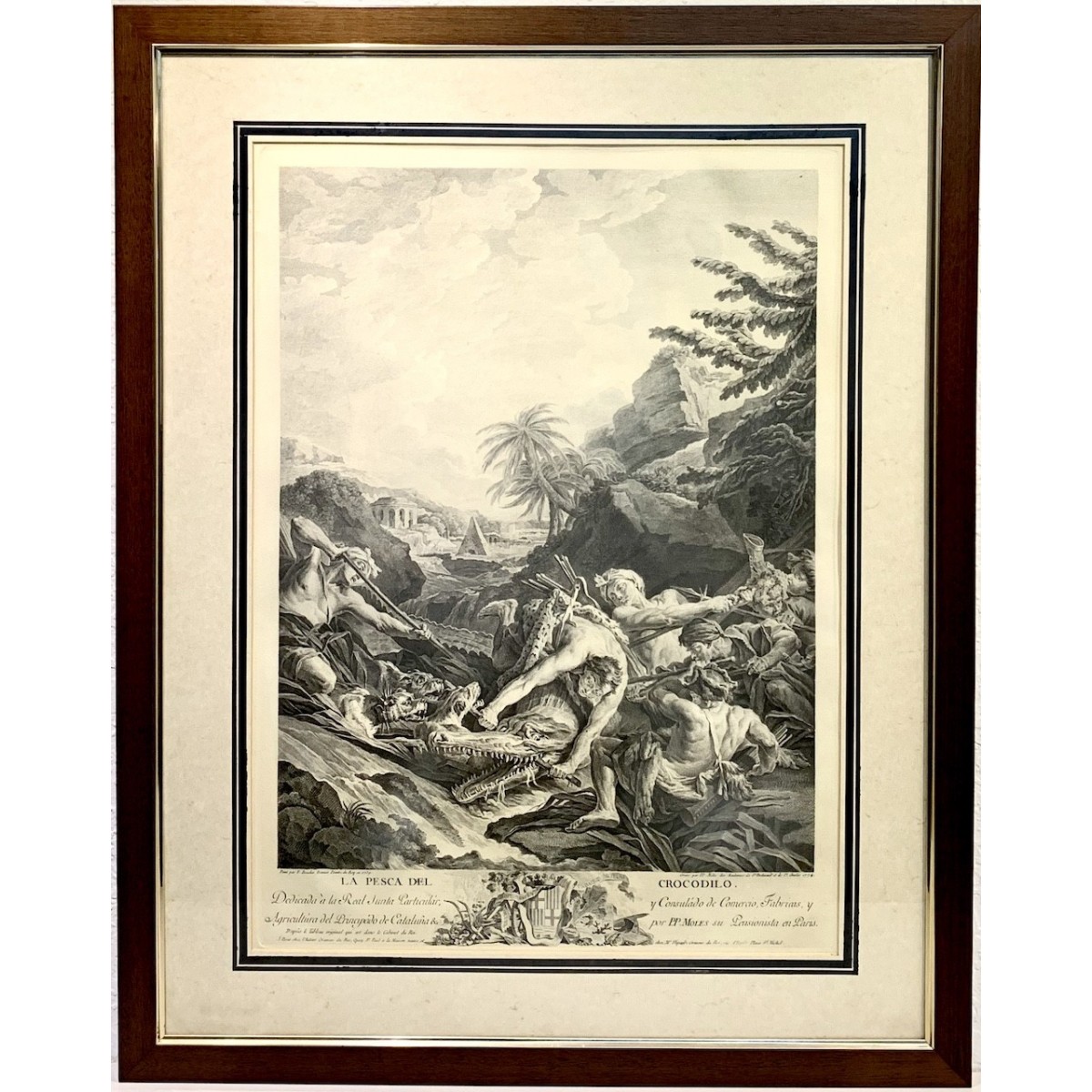 Pareja de grabados del siglo XIX