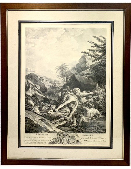 Pareja de grabados del siglo XIX