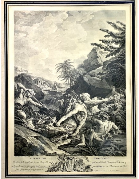 Pareja de grabados del siglo XIX