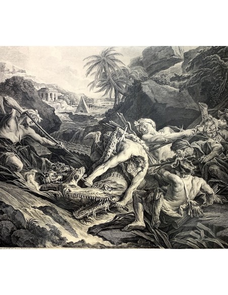 Pareja de grabados del siglo XIX