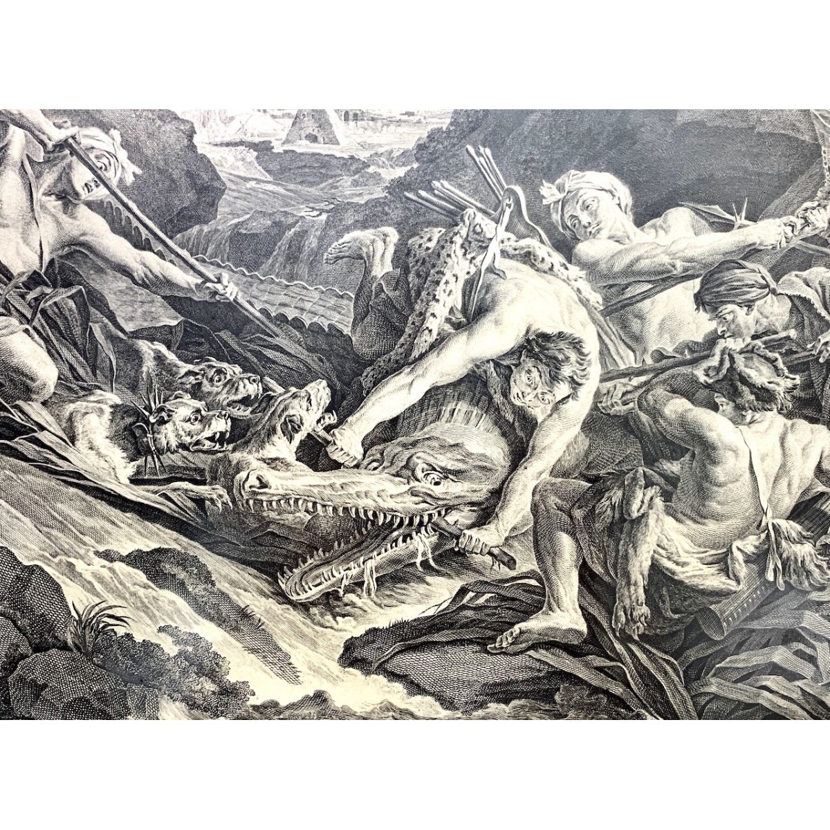 Pareja de grabados del siglo XIX