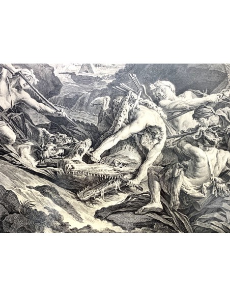 Pareja de grabados del siglo XIX