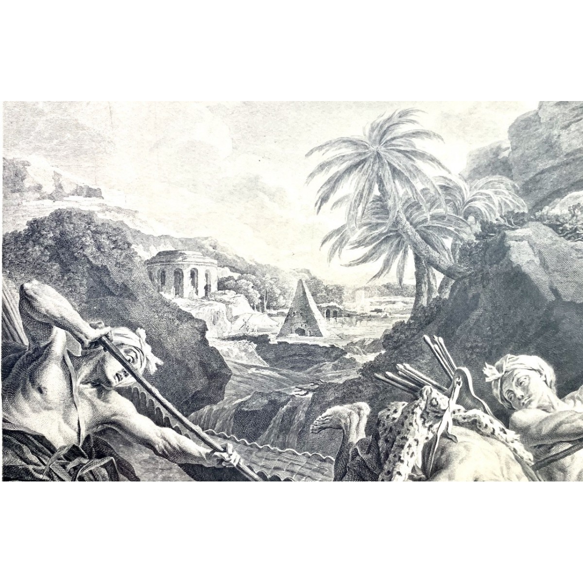 Pareja de grabados del siglo XIX