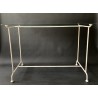 Table - console, white lacquered iron 