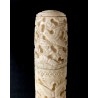 Walking stick with carved bone handle