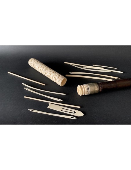 Bastón de paseo con empuñadura en hueso