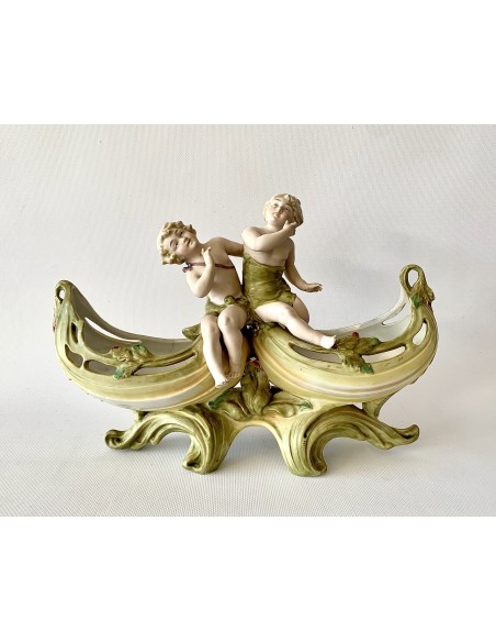 Centro de porcelana de finales del siglo XIX