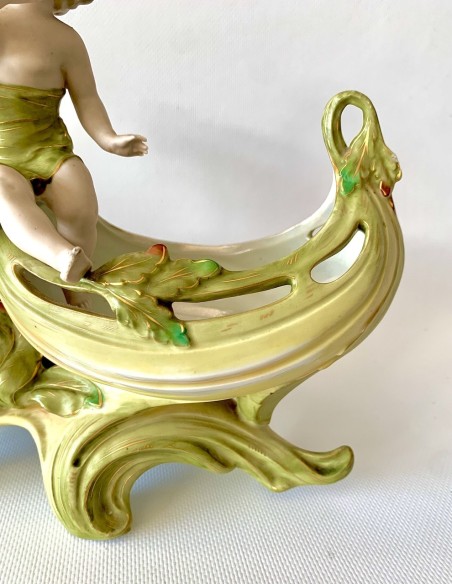 Centro de porcelana de finales del siglo XIX