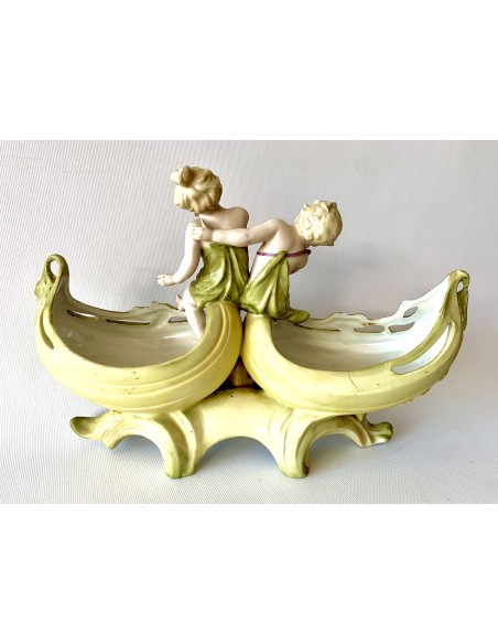 Centro de porcelana de finales del siglo XIX