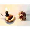 Table lamp, made with two shells cameo carved