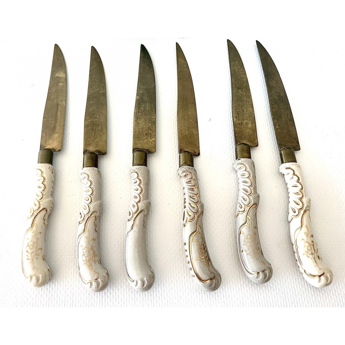 Centro de mesa de cristal azul claro ondulado (1900-1920)