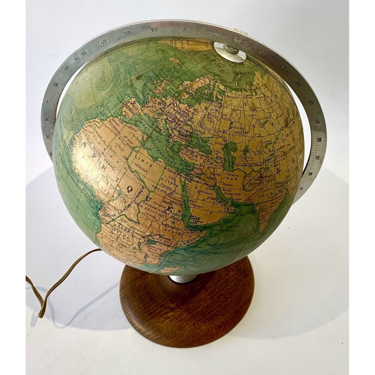Luminous earth globe first half of the 20th 