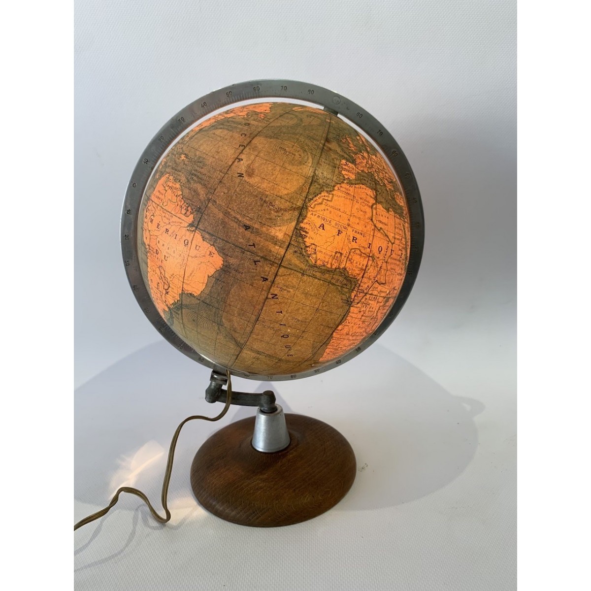 Luminous earth globe first half of the 20th 
