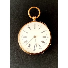 Reloj de bolsillo de oro de 18K, siglo XIX. 2