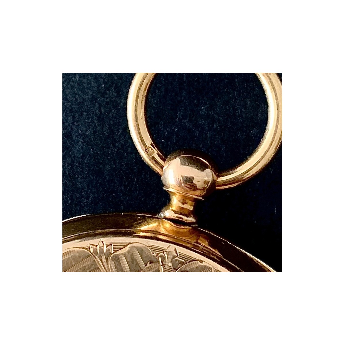 Reloj de bolsillo de oro de 18K, siglo XIX.