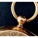 Reloj de bolsillo de oro de 18K, siglo XIX.