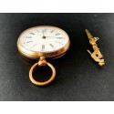 Reloj de bolsillo de oro de 18K, siglo XIX.