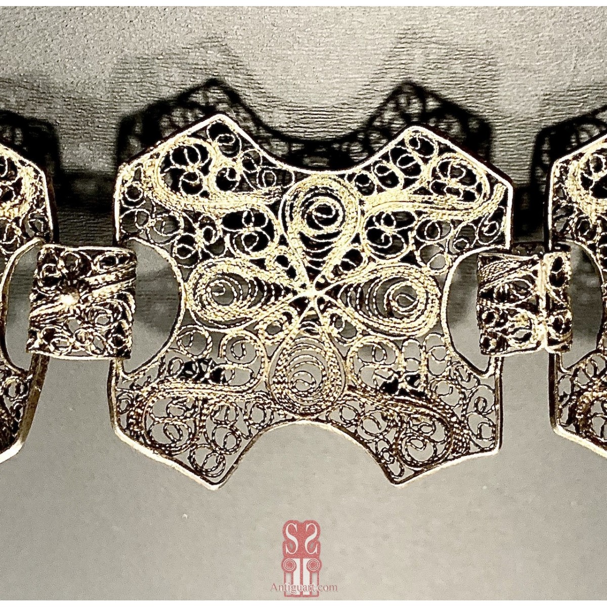  Pulsera en filigrana de plata principios del siglo XX