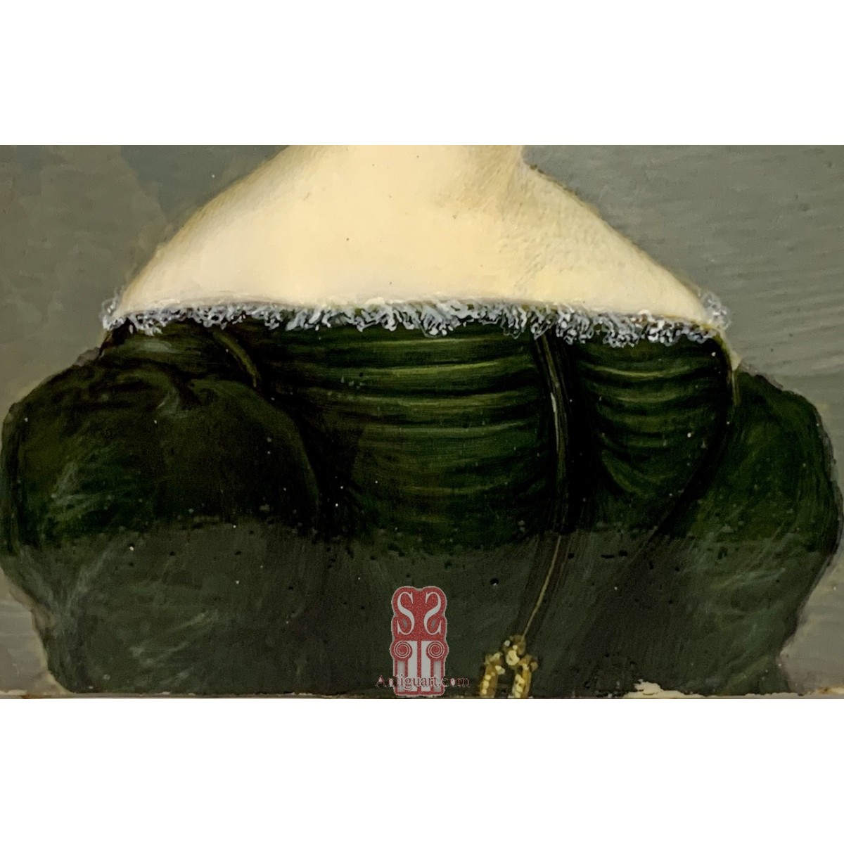 Miniatura, retrato de mujer, siglo XIX