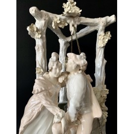 “Pareja de figuras delante al pozo” cerámica principios siglo XX 2