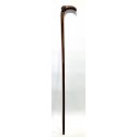 Mahogany walking stick, early 20th