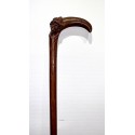 Mahogany walking stick, early 20th