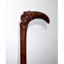 Mahogany walking stick, early 20th