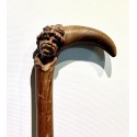 Mahogany walking stick, early 20th