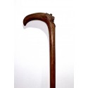 Mahogany walking stick, early 20th