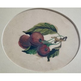 Cerezas, acuarela del siglo XIX 2