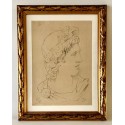 Apolo, dibujo académico del siglo XIX.