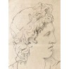 Apollo, academic drawing 19th