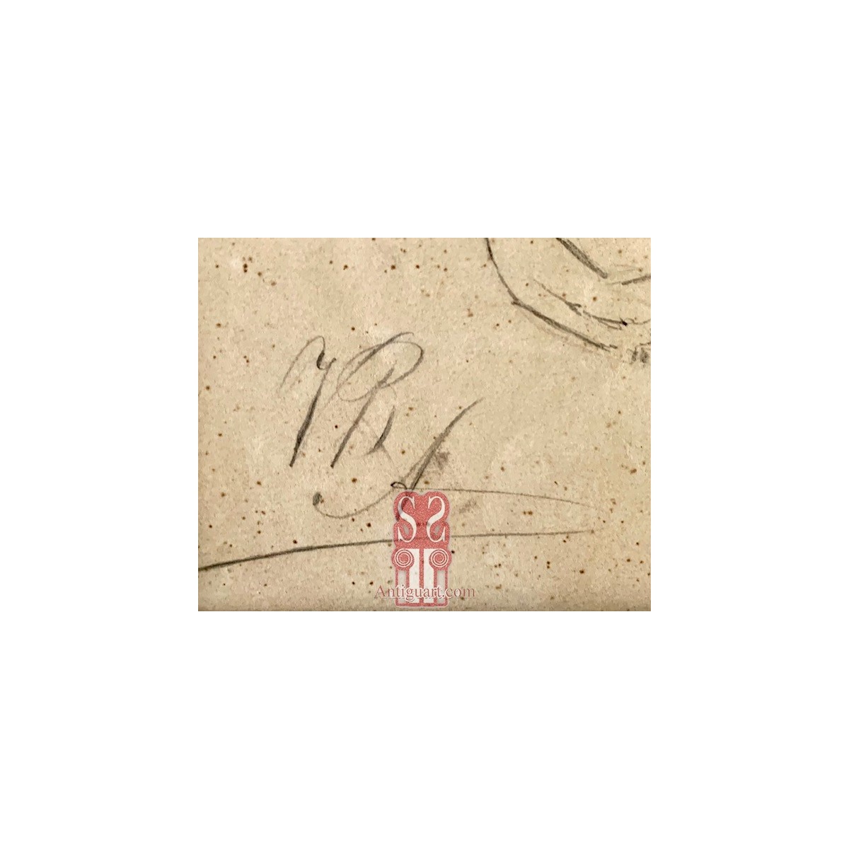 Apolo, dibujo académico del siglo XIX.