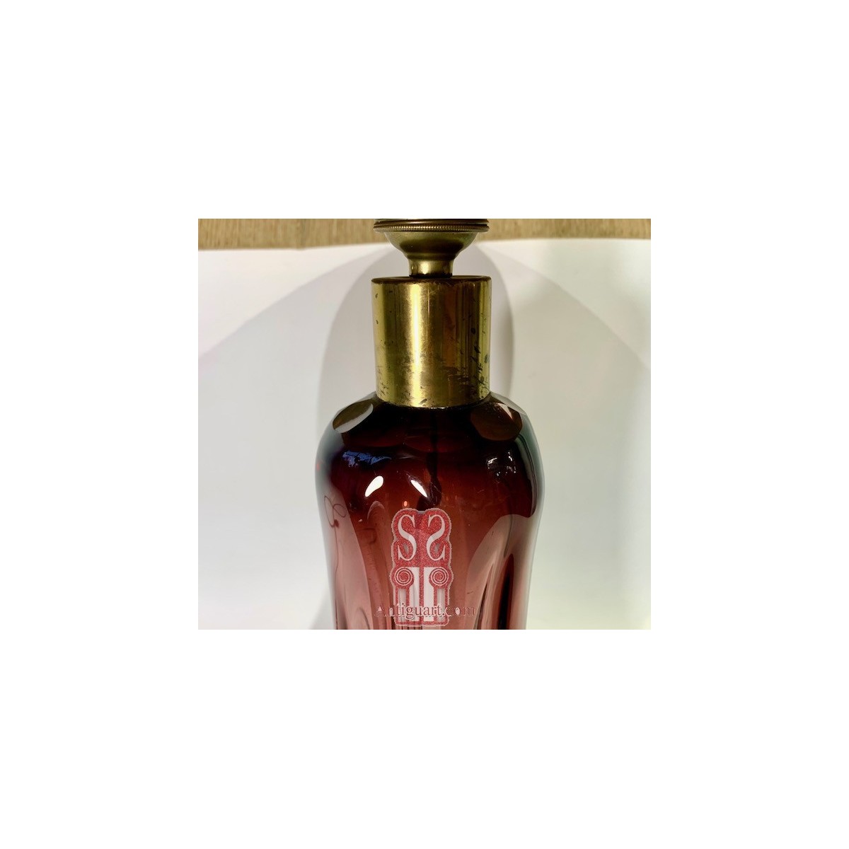 Glass table lamp 1970-80