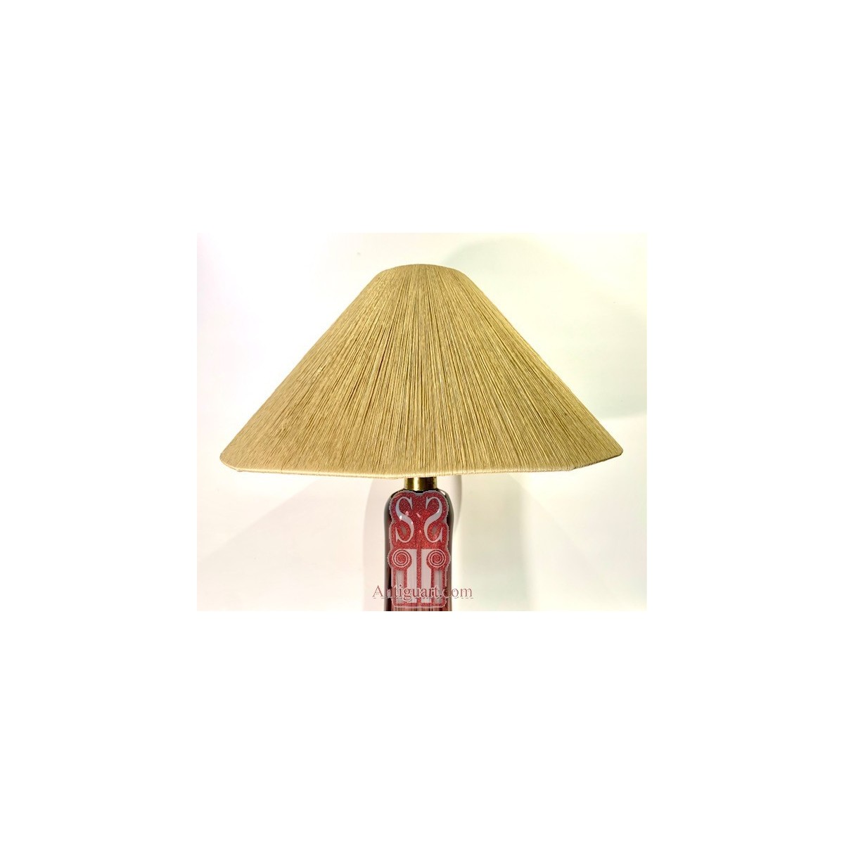 Glass table lamp 1970-80