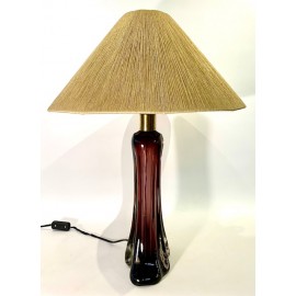 Glass table lamp 1970-80 2
