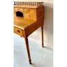 Laminated writing desk in maple, late 19th