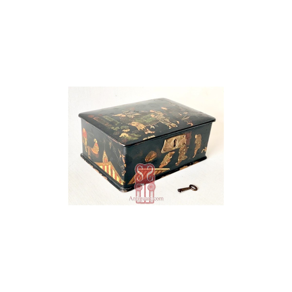 Caja de madera, Japón, finales del siglo XIX