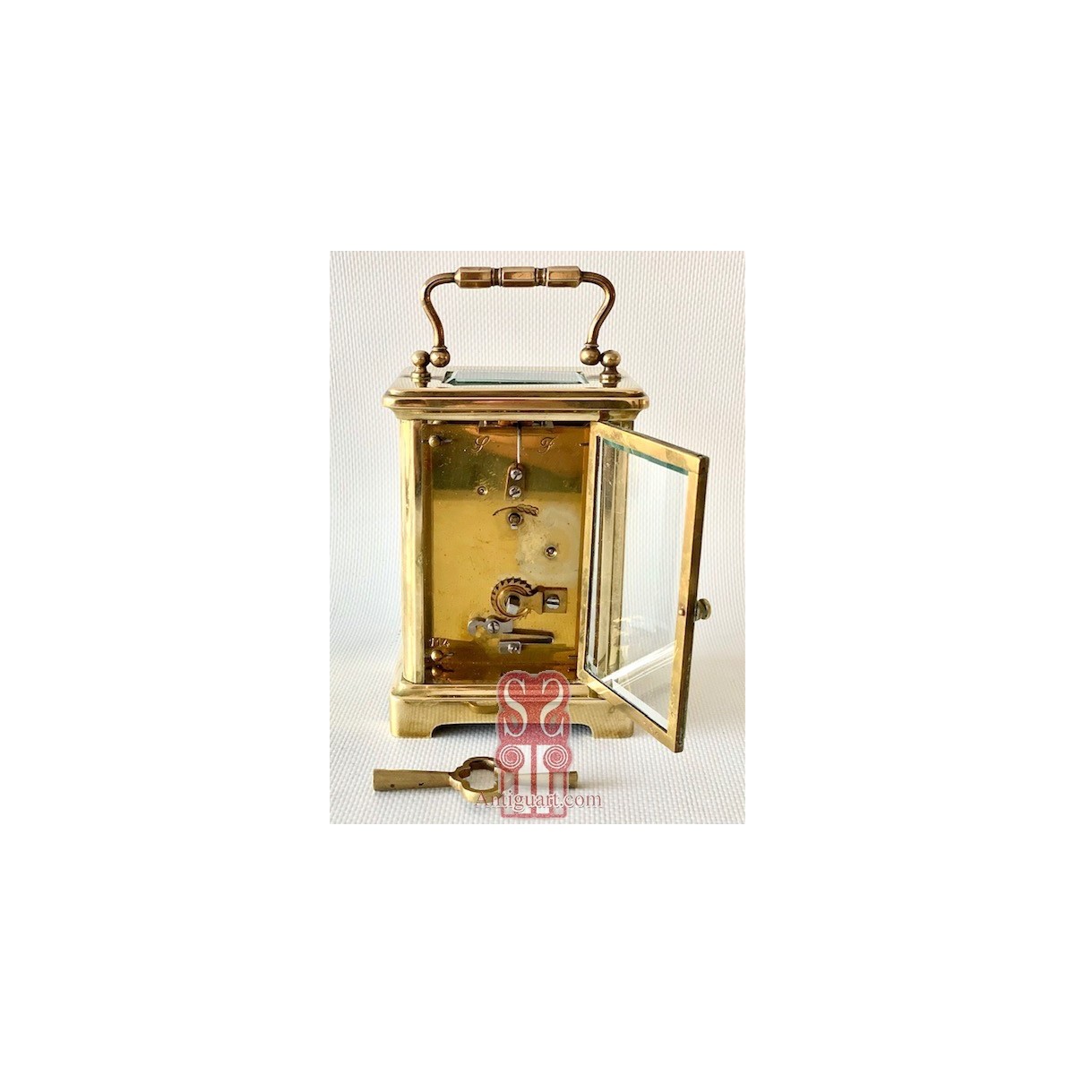 Table clock, officer's clock, late 19th