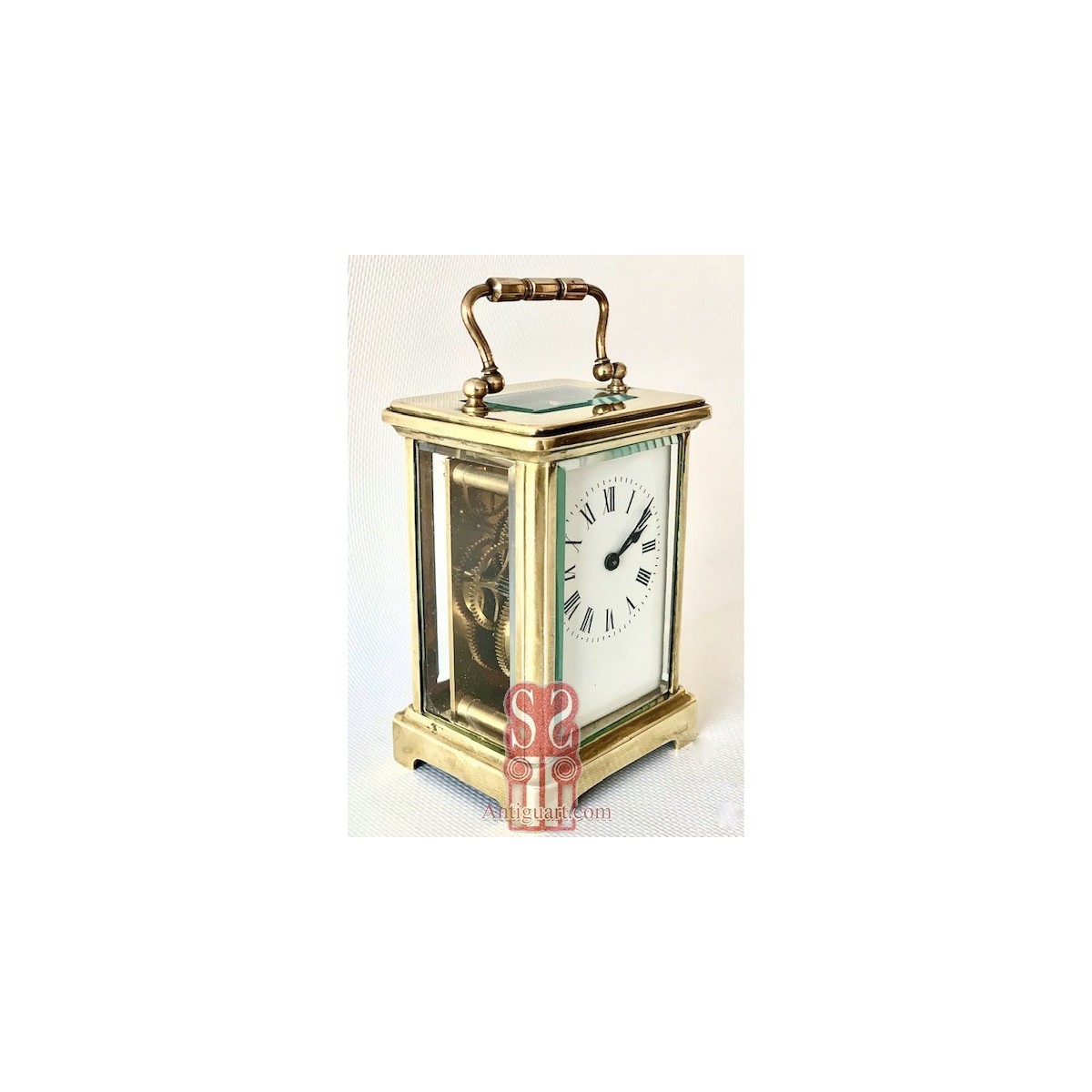 Table clock, officer's clock, late 19th