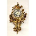 Bronze cartel clock France 19th 